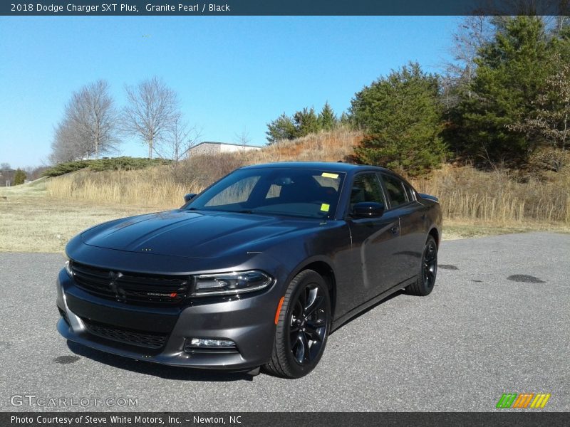 Granite Pearl / Black 2018 Dodge Charger SXT Plus