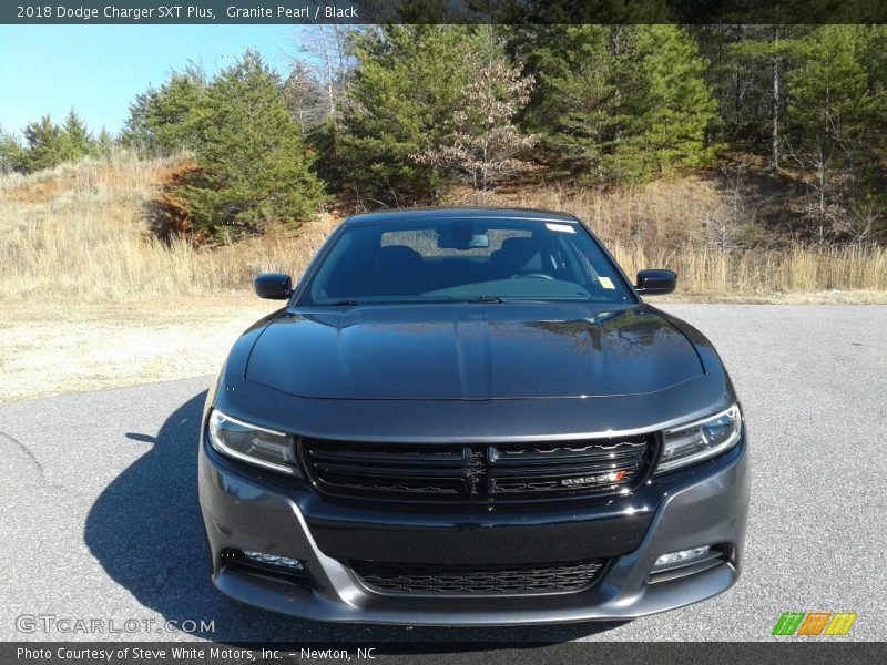 Granite Pearl / Black 2018 Dodge Charger SXT Plus