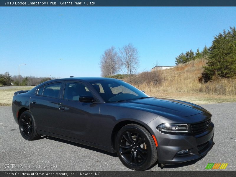 Granite Pearl / Black 2018 Dodge Charger SXT Plus