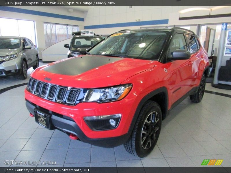 Spitfire Orange / Black/Ruby 2019 Jeep Compass Trailhawk 4x4