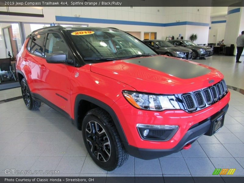 Spitfire Orange / Black/Ruby 2019 Jeep Compass Trailhawk 4x4