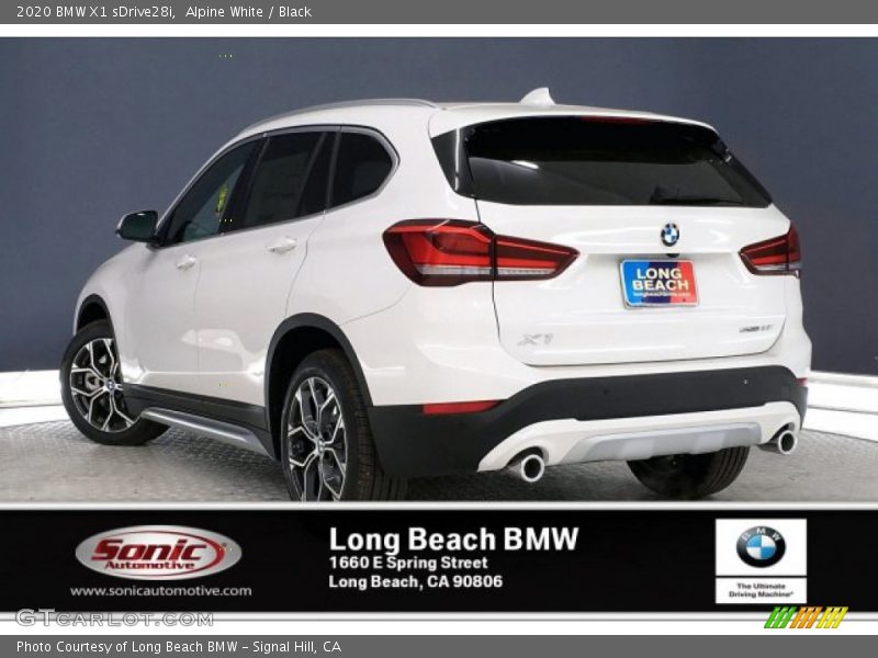 Alpine White / Black 2020 BMW X1 sDrive28i