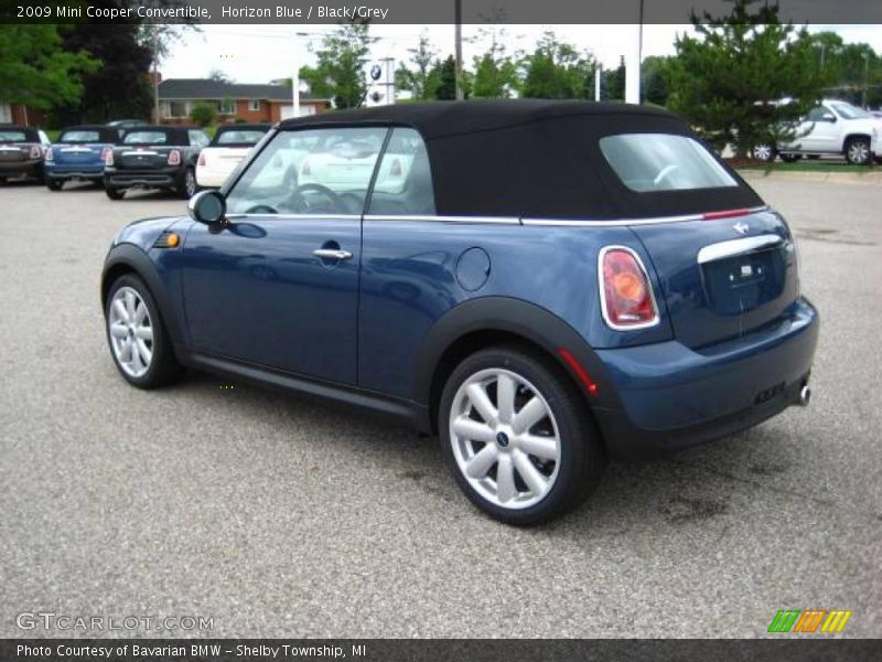 Horizon Blue / Black/Grey 2009 Mini Cooper Convertible
