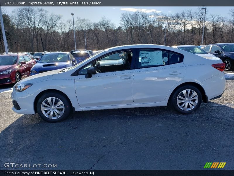 Crystal White Pearl / Black 2020 Subaru Impreza Sedan