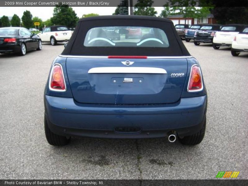Horizon Blue / Black/Grey 2009 Mini Cooper Convertible