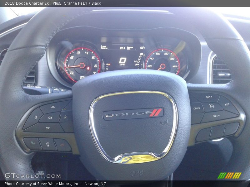 Granite Pearl / Black 2018 Dodge Charger SXT Plus