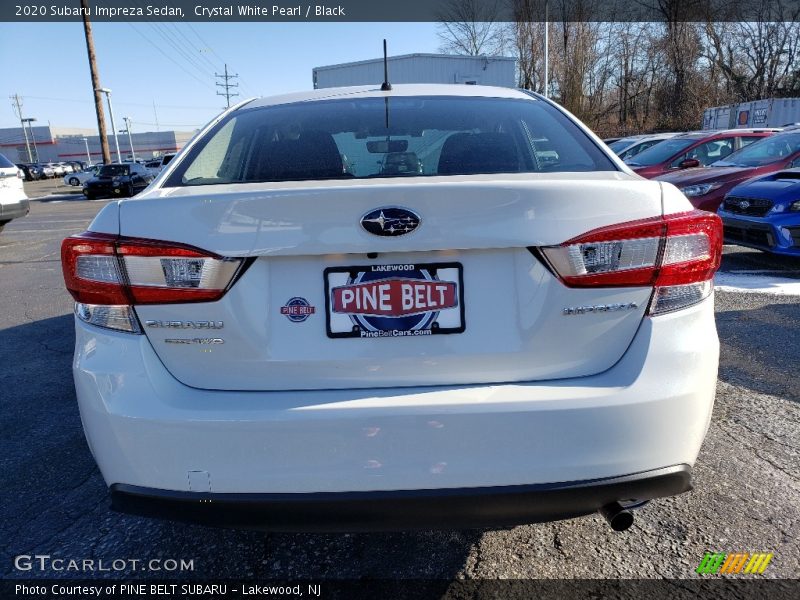 Crystal White Pearl / Black 2020 Subaru Impreza Sedan