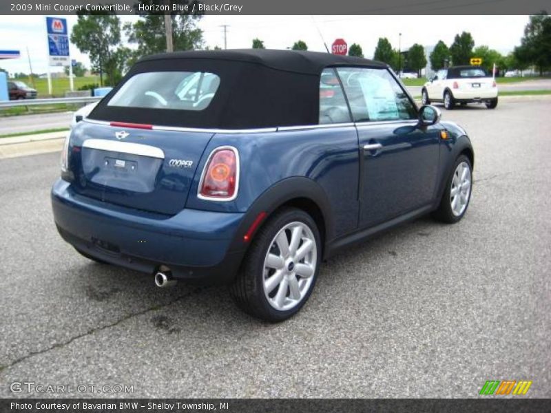 Horizon Blue / Black/Grey 2009 Mini Cooper Convertible