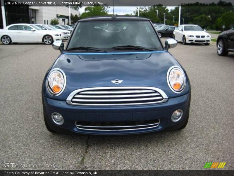 Horizon Blue / Black/Grey 2009 Mini Cooper Convertible