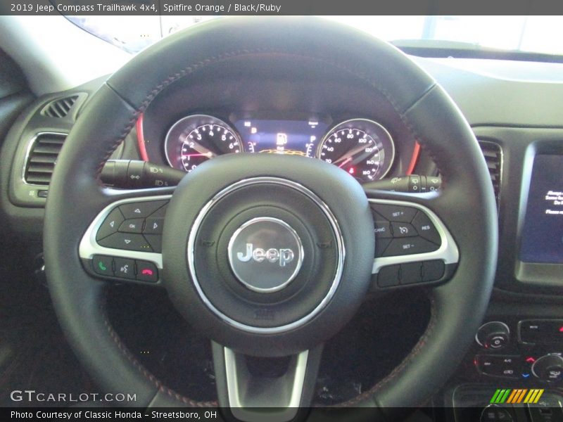 Spitfire Orange / Black/Ruby 2019 Jeep Compass Trailhawk 4x4