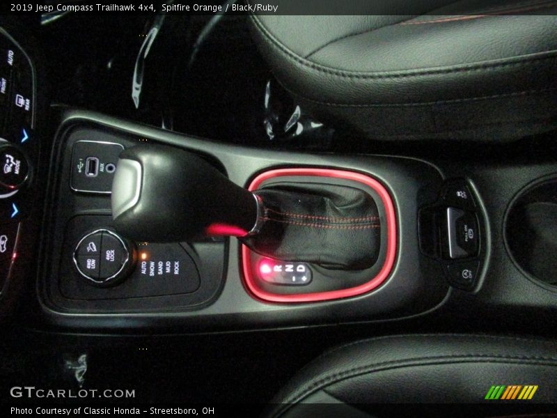 Spitfire Orange / Black/Ruby 2019 Jeep Compass Trailhawk 4x4
