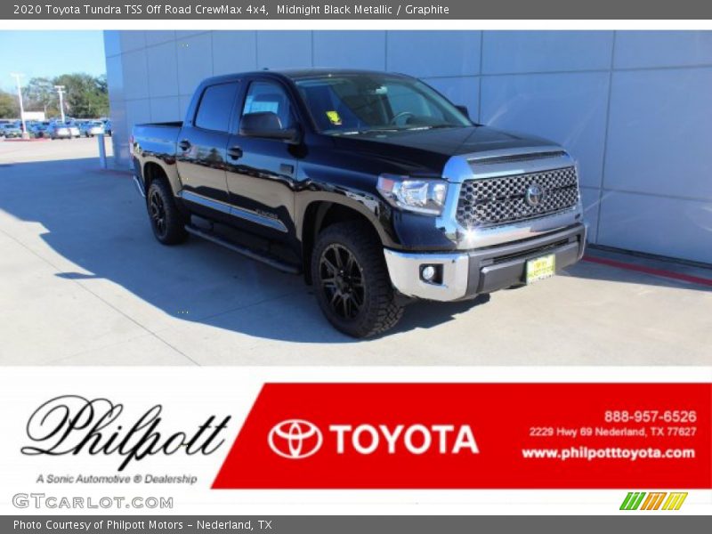 Midnight Black Metallic / Graphite 2020 Toyota Tundra TSS Off Road CrewMax 4x4