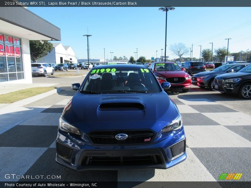 Lapis Blue Pearl / Black Ultrasuede/Carbon Black 2019 Subaru WRX STI