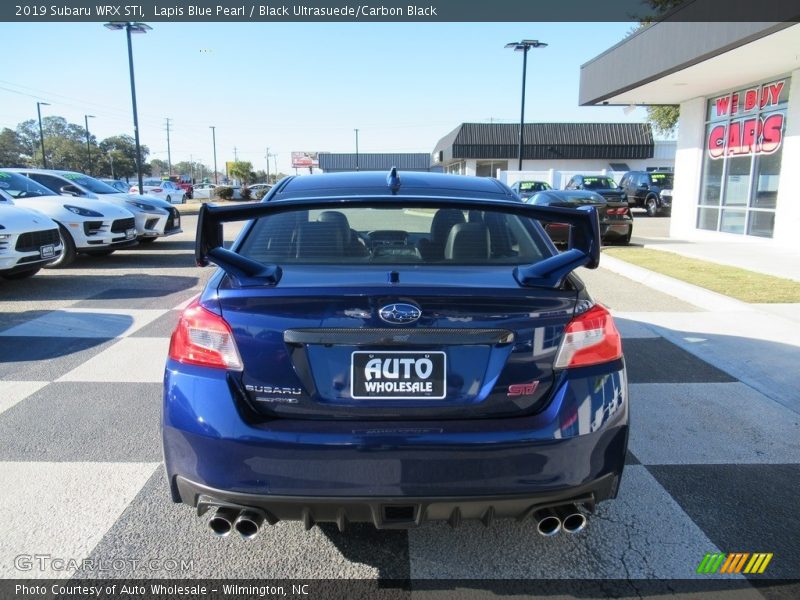 Lapis Blue Pearl / Black Ultrasuede/Carbon Black 2019 Subaru WRX STI