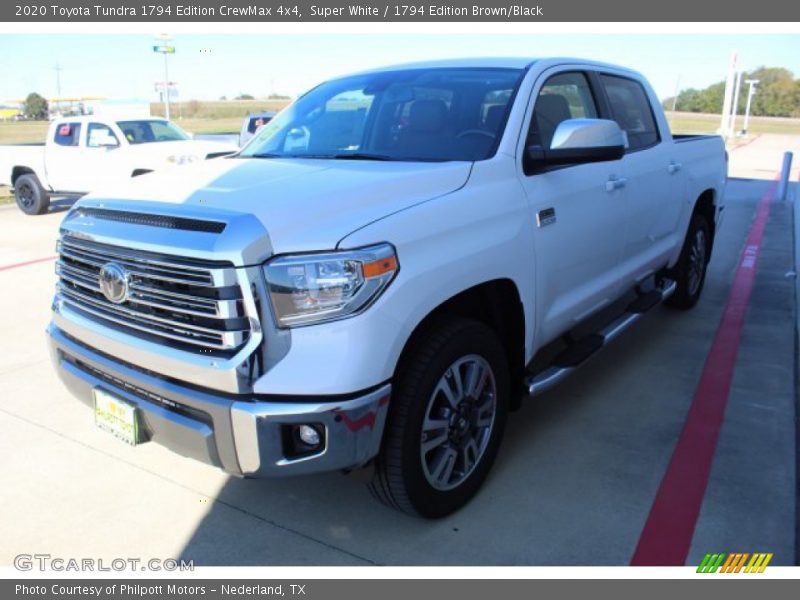 Super White / 1794 Edition Brown/Black 2020 Toyota Tundra 1794 Edition CrewMax 4x4