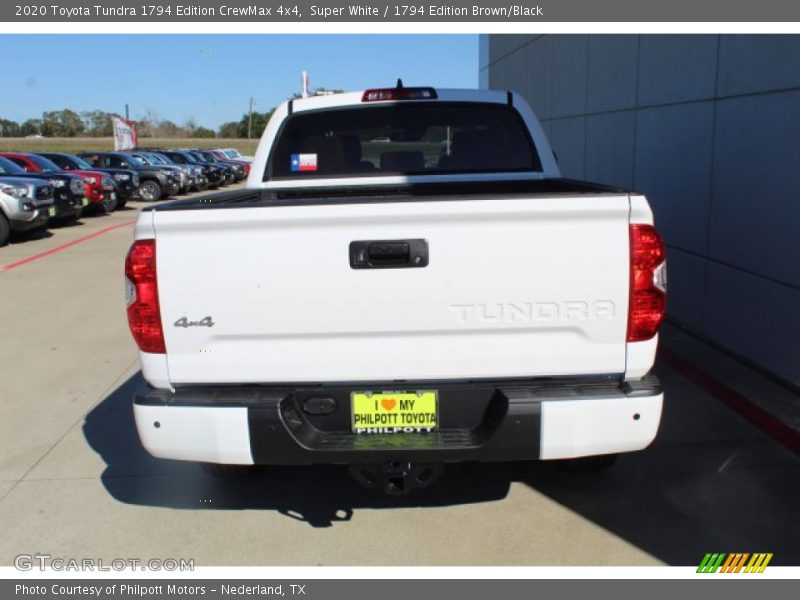 Super White / 1794 Edition Brown/Black 2020 Toyota Tundra 1794 Edition CrewMax 4x4