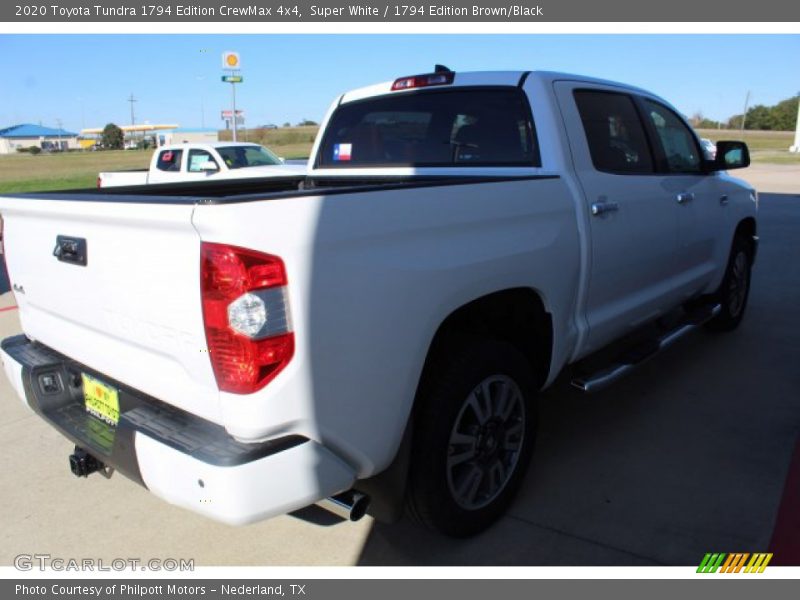 Super White / 1794 Edition Brown/Black 2020 Toyota Tundra 1794 Edition CrewMax 4x4