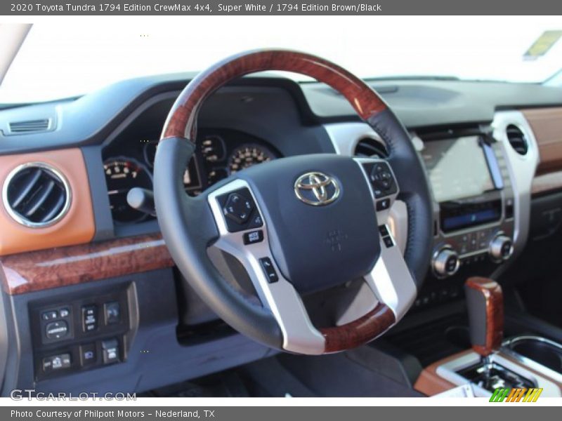 Super White / 1794 Edition Brown/Black 2020 Toyota Tundra 1794 Edition CrewMax 4x4