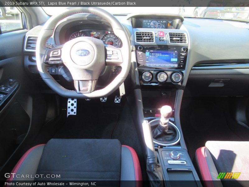 Lapis Blue Pearl / Black Ultrasuede/Carbon Black 2019 Subaru WRX STI