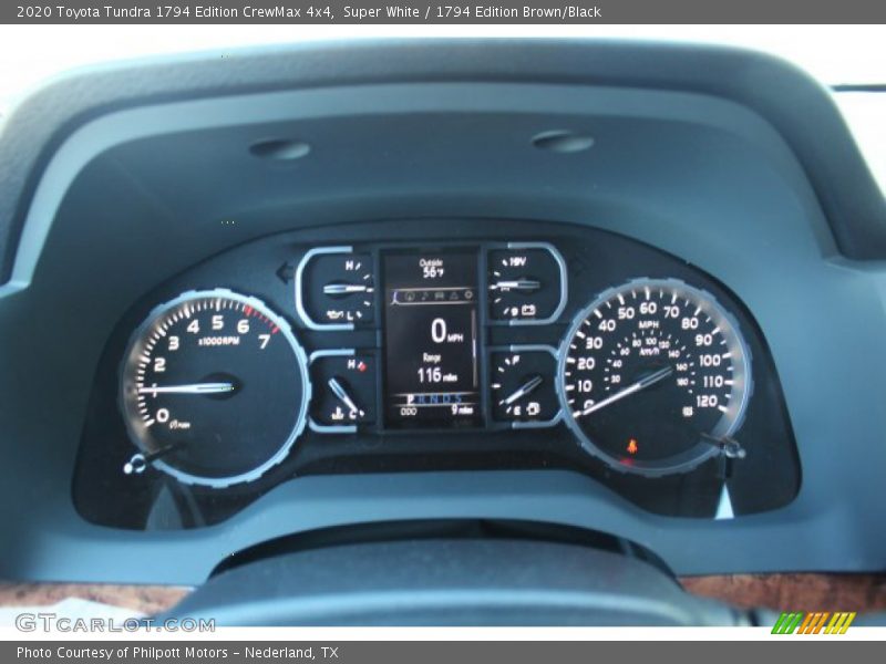 Super White / 1794 Edition Brown/Black 2020 Toyota Tundra 1794 Edition CrewMax 4x4
