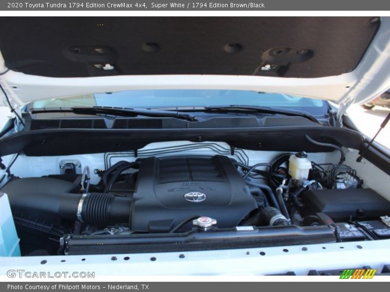 Super White / 1794 Edition Brown/Black 2020 Toyota Tundra 1794 Edition CrewMax 4x4