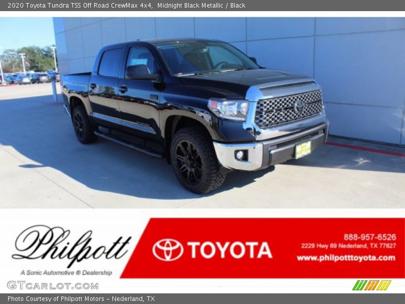 Midnight Black Metallic / Black 2020 Toyota Tundra TSS Off Road CrewMax 4x4