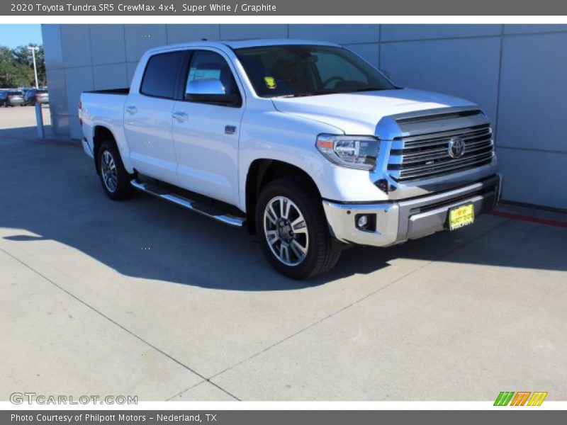 Super White / Graphite 2020 Toyota Tundra SR5 CrewMax 4x4