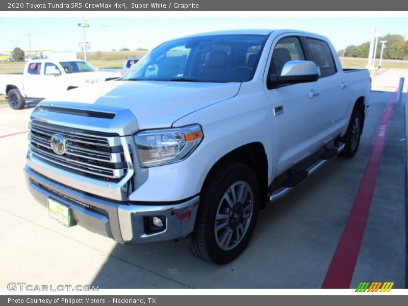 Super White / Graphite 2020 Toyota Tundra SR5 CrewMax 4x4