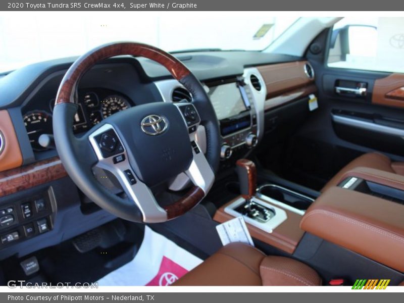 Super White / Graphite 2020 Toyota Tundra SR5 CrewMax 4x4