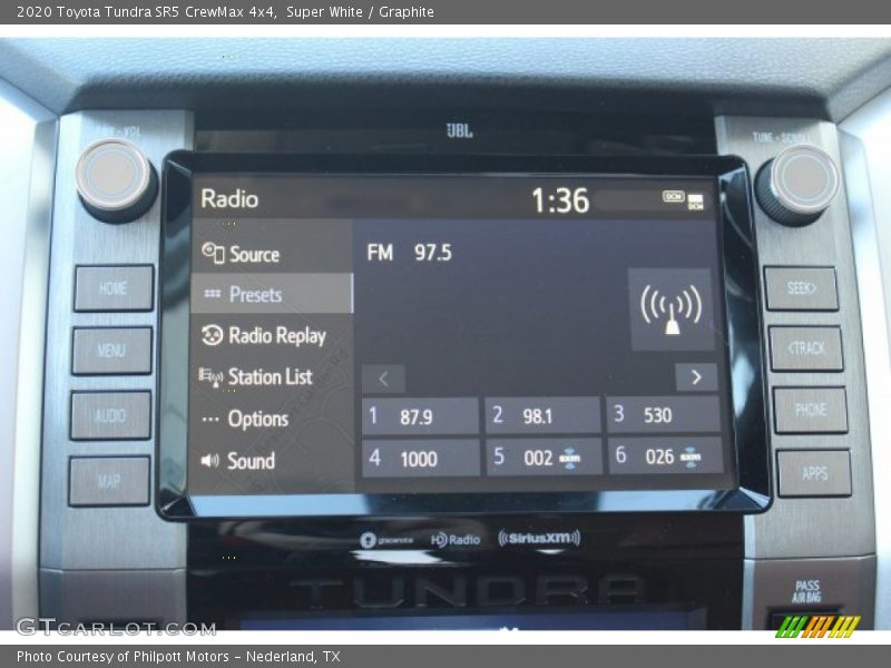 Super White / Graphite 2020 Toyota Tundra SR5 CrewMax 4x4
