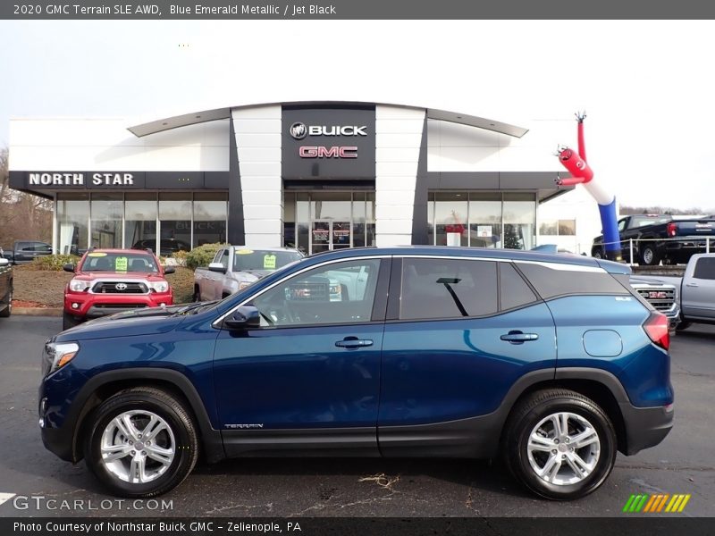 Blue Emerald Metallic / Jet Black 2020 GMC Terrain SLE AWD