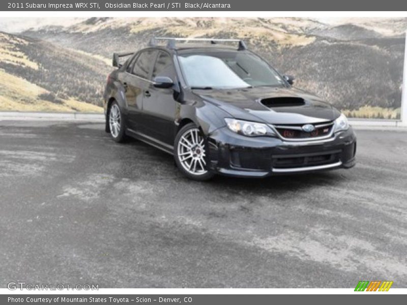 Obsidian Black Pearl / STI  Black/Alcantara 2011 Subaru Impreza WRX STi
