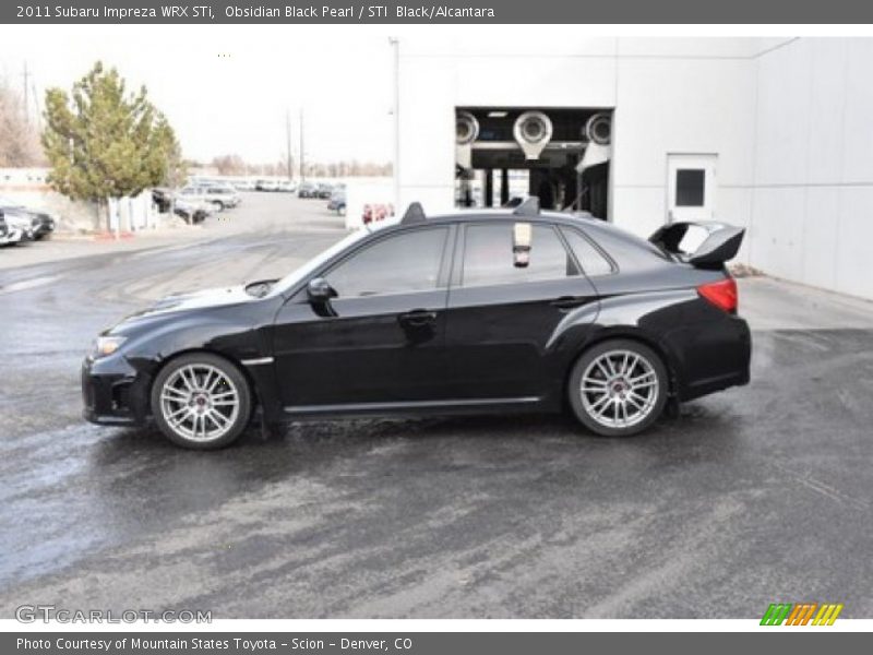 Obsidian Black Pearl / STI  Black/Alcantara 2011 Subaru Impreza WRX STi
