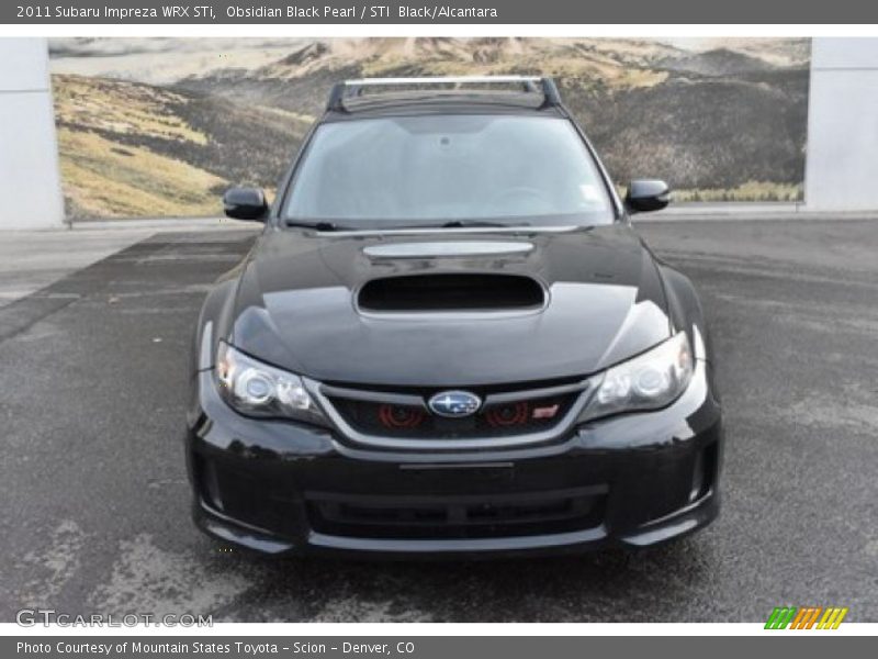 Obsidian Black Pearl / STI  Black/Alcantara 2011 Subaru Impreza WRX STi