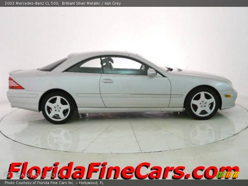 Brilliant Silver Metallic / Ash Grey 2003 Mercedes-Benz CL 500