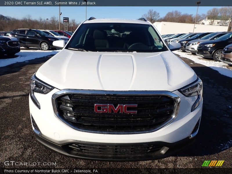 Summit White / Jet Black 2020 GMC Terrain SLE AWD
