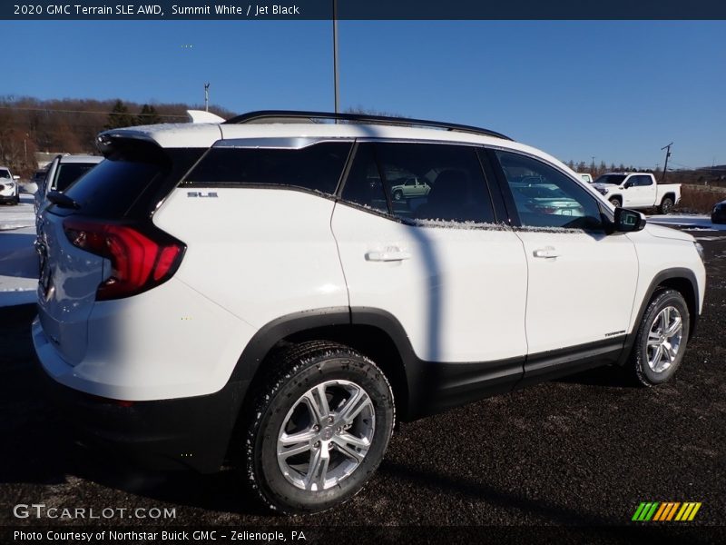 Summit White / Jet Black 2020 GMC Terrain SLE AWD