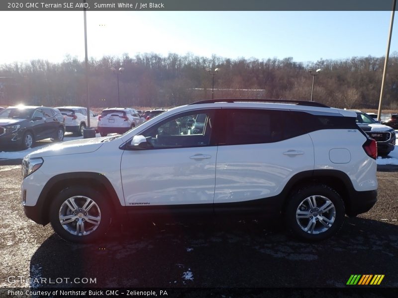 Summit White / Jet Black 2020 GMC Terrain SLE AWD