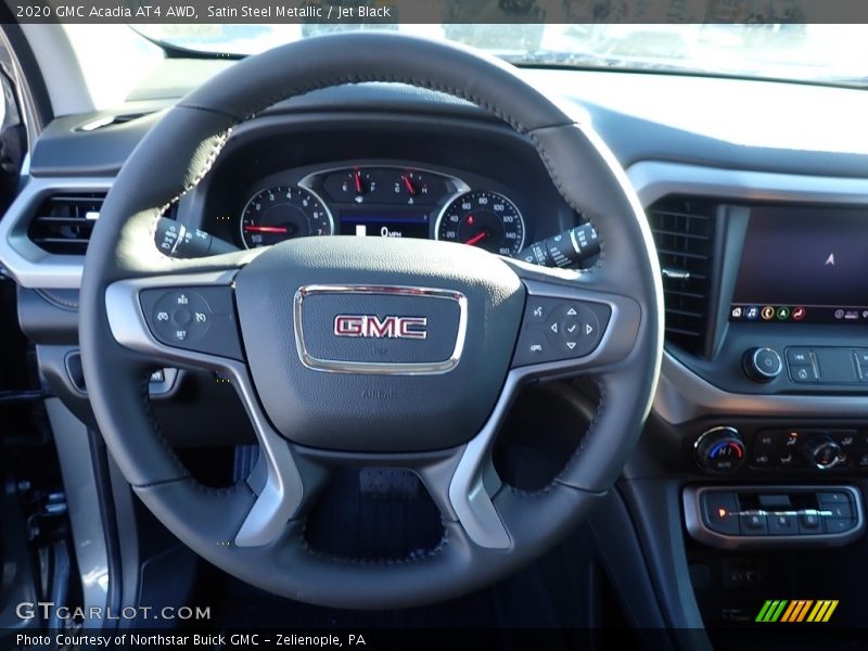 Satin Steel Metallic / Jet Black 2020 GMC Acadia AT4 AWD