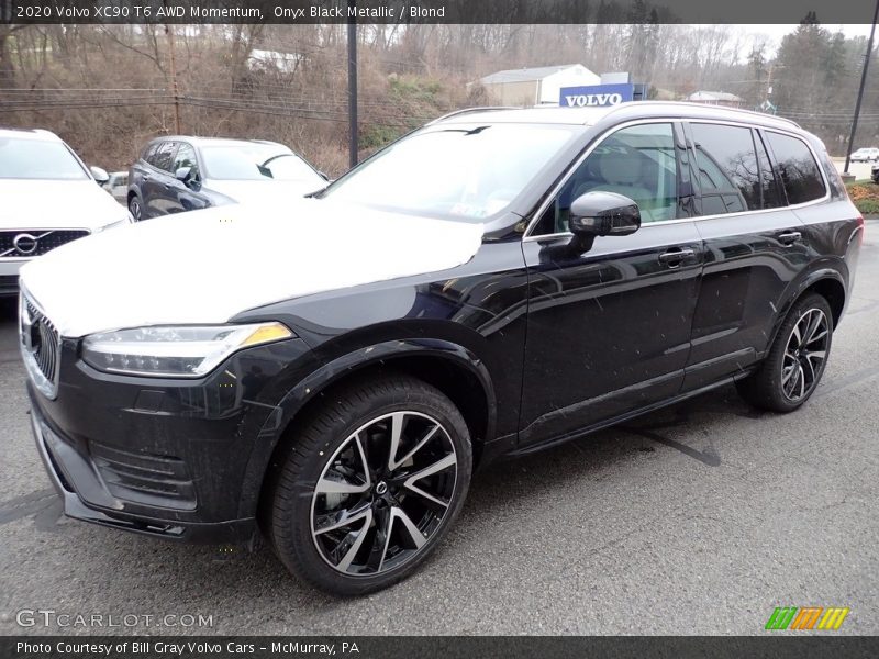 Onyx Black Metallic / Blond 2020 Volvo XC90 T6 AWD Momentum