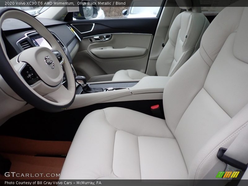 Onyx Black Metallic / Blond 2020 Volvo XC90 T6 AWD Momentum