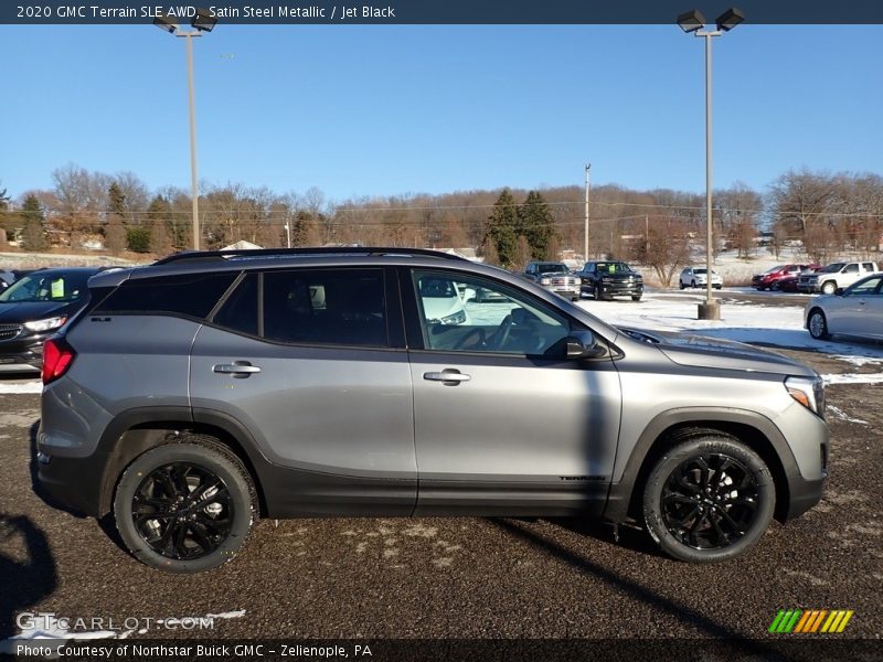 Satin Steel Metallic / Jet Black 2020 GMC Terrain SLE AWD