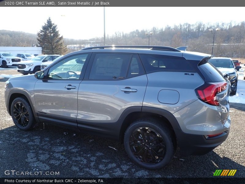 Satin Steel Metallic / Jet Black 2020 GMC Terrain SLE AWD