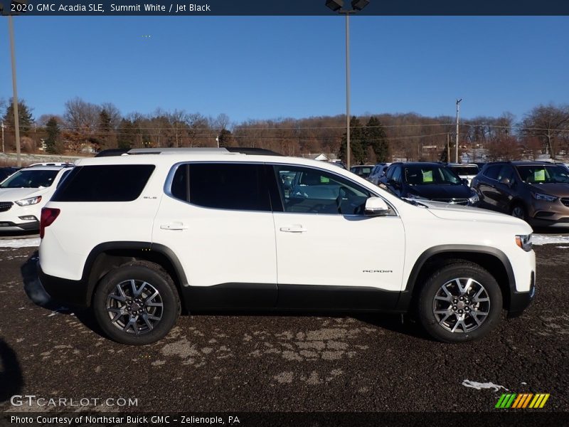 Summit White / Jet Black 2020 GMC Acadia SLE