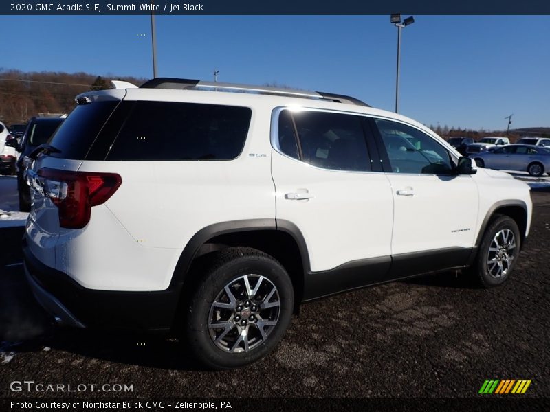 Summit White / Jet Black 2020 GMC Acadia SLE
