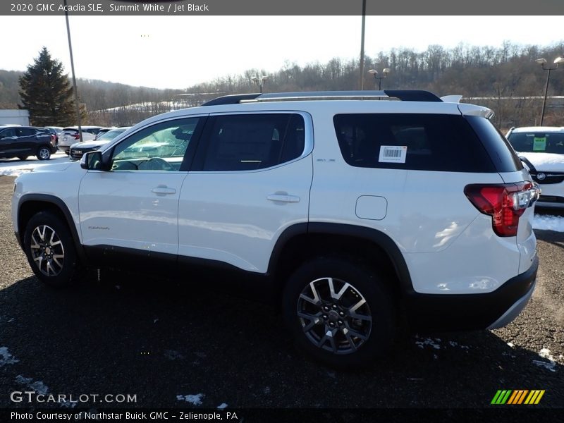 Summit White / Jet Black 2020 GMC Acadia SLE