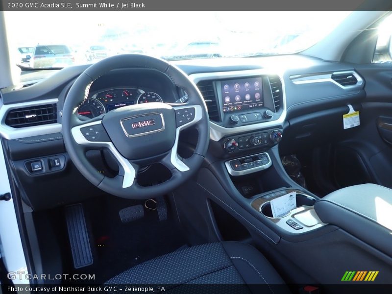 Summit White / Jet Black 2020 GMC Acadia SLE