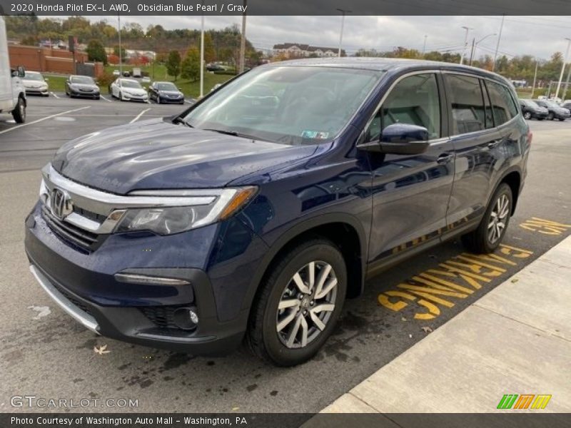 Obsidian Blue Pearl / Gray 2020 Honda Pilot EX-L AWD