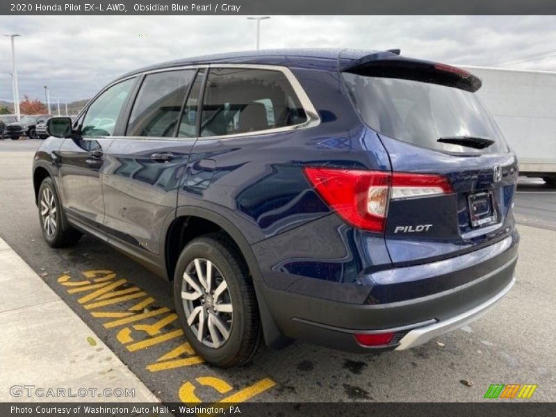 Obsidian Blue Pearl / Gray 2020 Honda Pilot EX-L AWD