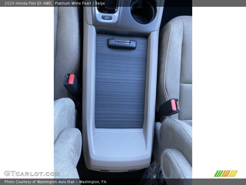 Platinum White Pearl / Beige 2020 Honda Pilot EX AWD